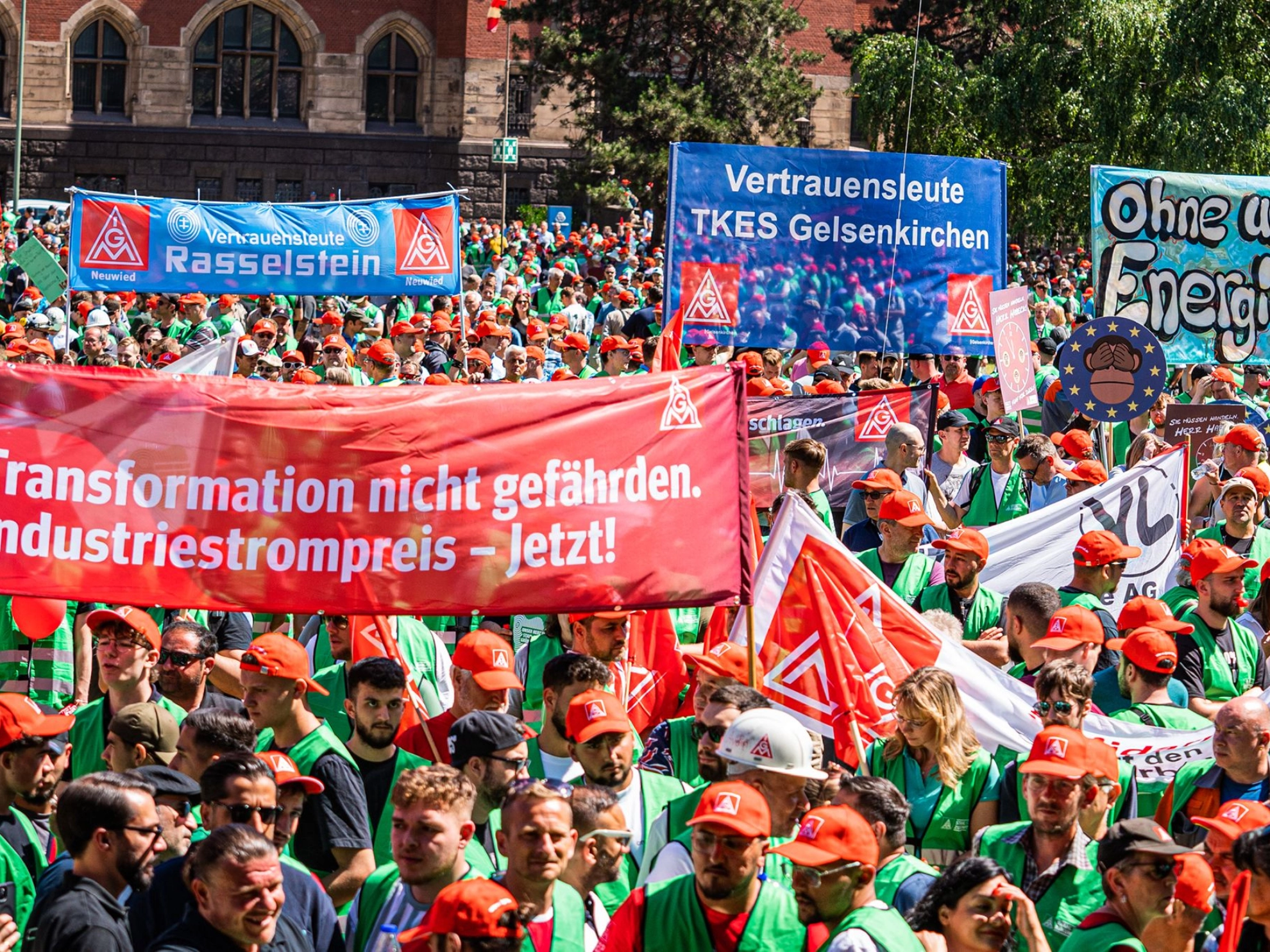 Stahl-Aktionstag am 14.6.2023 in Duisburg